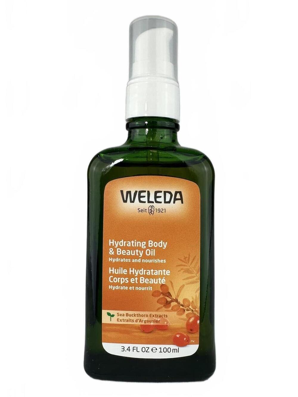 2/$40 ✨ Weleda Sea Buckthorn Hydrating Body Oil 100ml Natural Moisturizing NIB